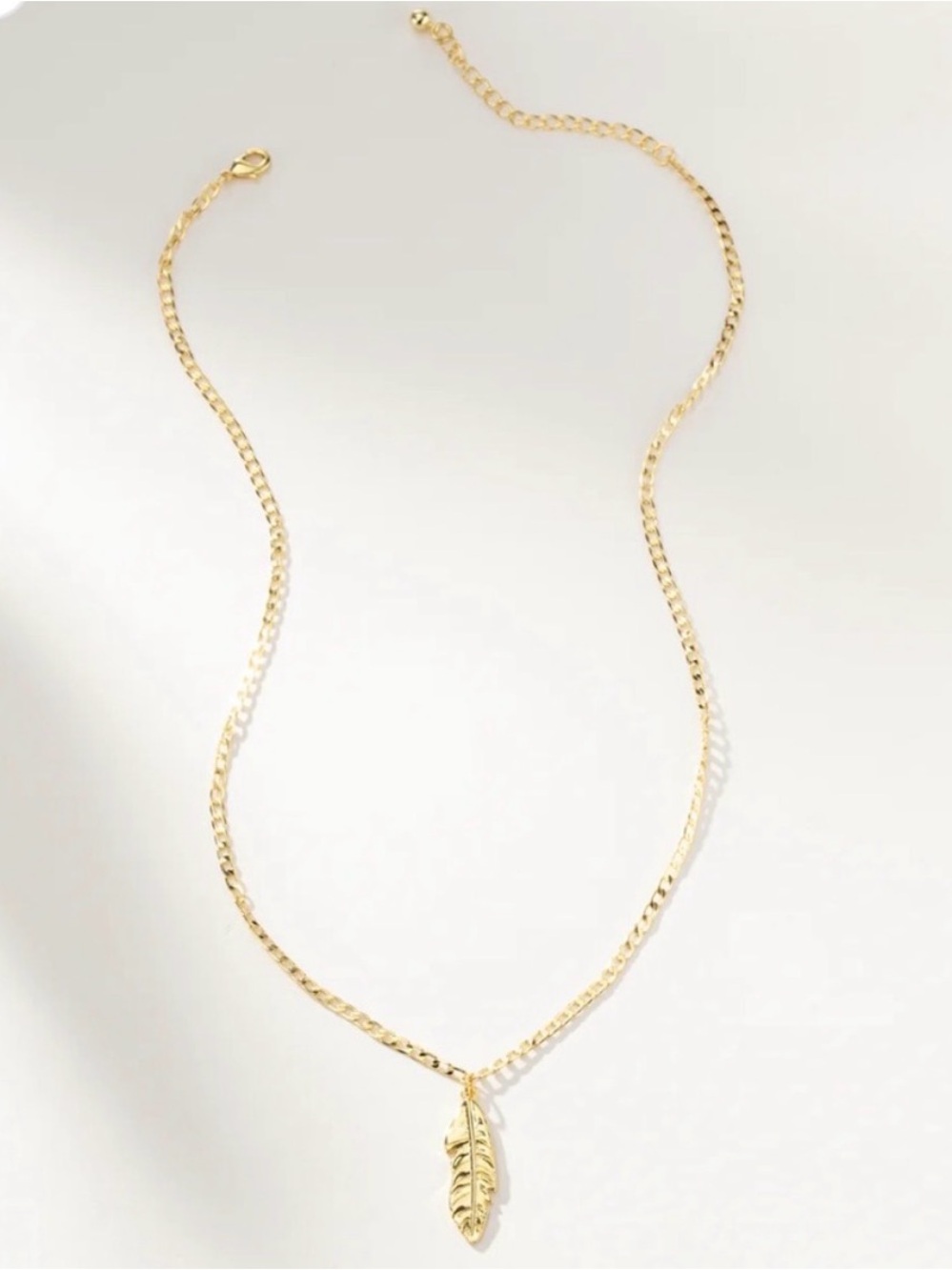 Uncommon James Gold Feather Pendant Necklace - Women Jewelry